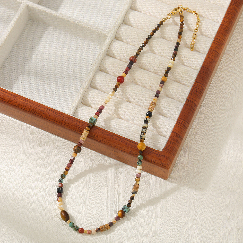 Wealth-Attracting Tiger’s Eye Luck-Boosting Beaded Necklace