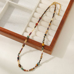 Wealth-Attracting Tiger’s Eye Luck-Boosting Beaded Necklace