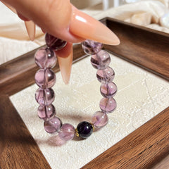 "Good Fortune" Natural Lavender Amethyst Bracelet