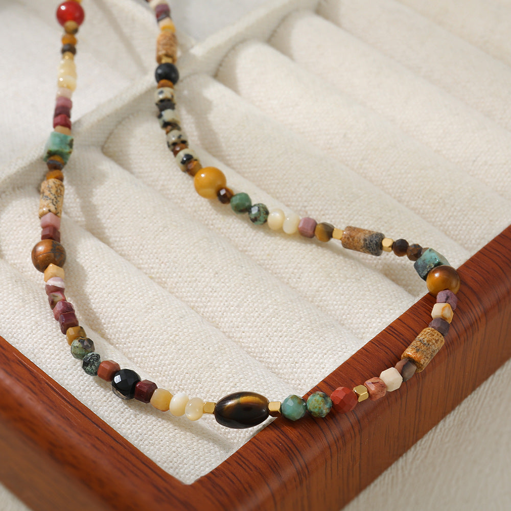 Wealth-Attracting Tiger’s Eye Luck-Boosting Beaded Necklace