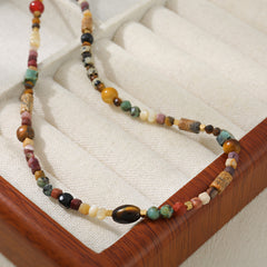Wealth-Attracting Tiger’s Eye Luck-Boosting Beaded Necklace