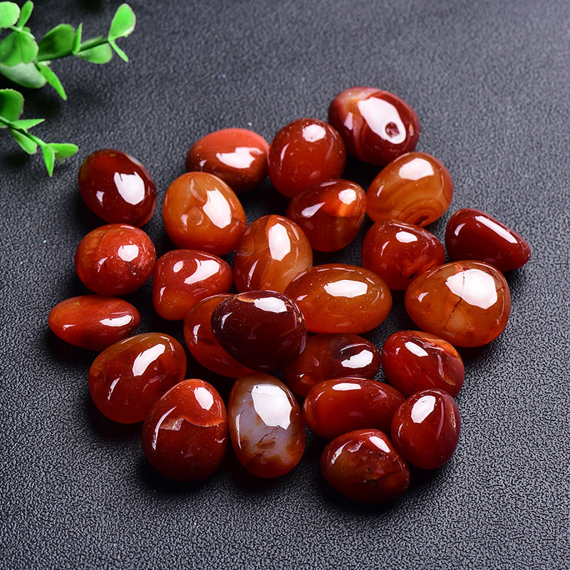 Natural Polished Red Agate Tumbled Stones