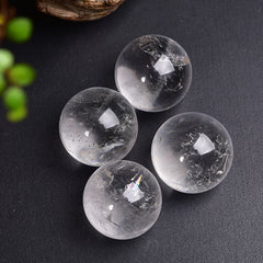 Natural Clear Quartz Crystal Sphere Raw Stone