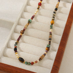 Wealth-Attracting Tiger’s Eye Luck-Boosting Beaded Necklace