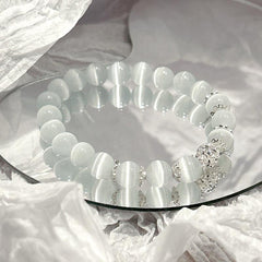 Premium Icy Cat's Eye Stone Bracelet