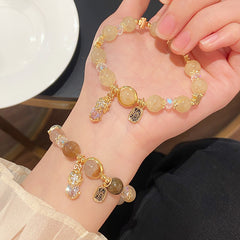 Wealth-Attracting Citrine Pixiu Bracelet