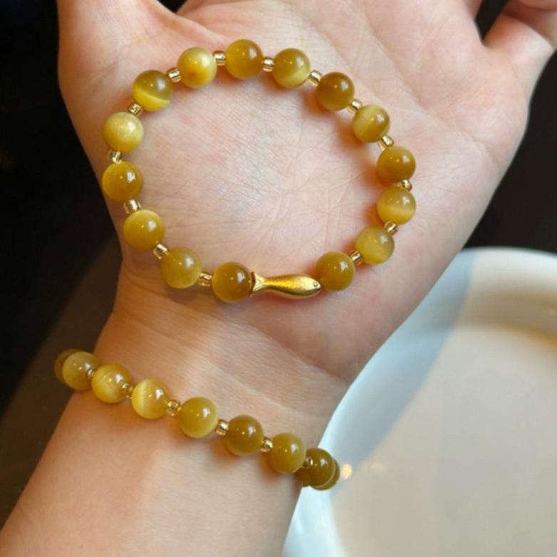 S925 Sterling Silver Vintage Tiger’s Eye Bracelet