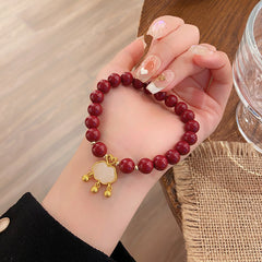 Blessings Chinese-Style Lucky Elephant Peace Pendant Bracelet