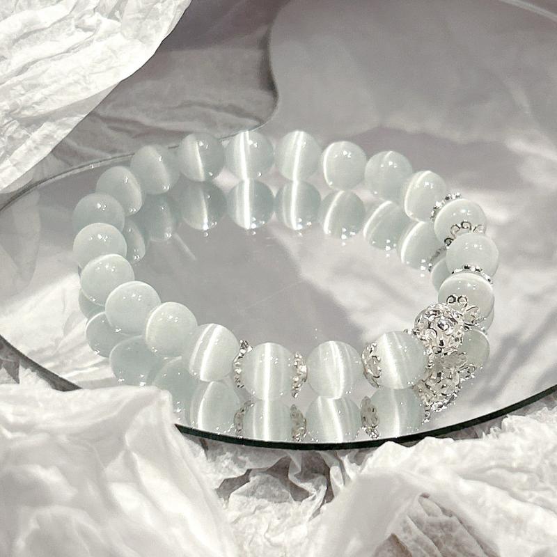 Premium Icy Cat's Eye Stone Bracelet
