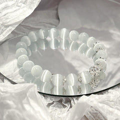 Premium Icy Cat's Eye Stone Bracelet