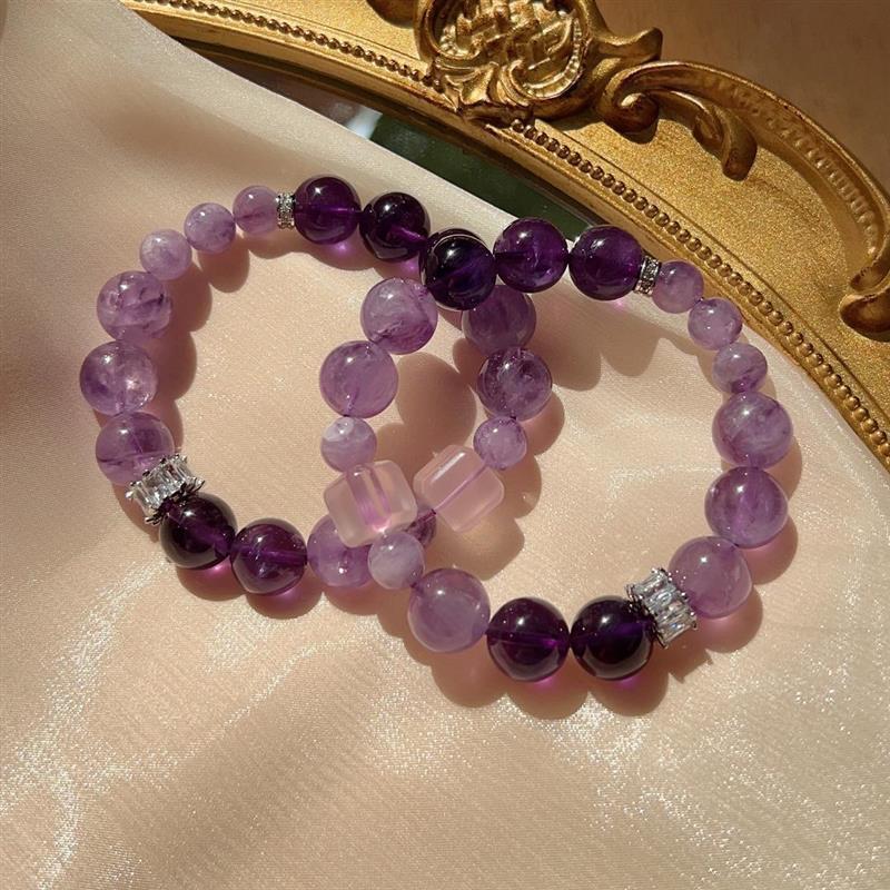 2024 Year of the Dragon Natural Crystal Nine-Purple Fire Bracelet