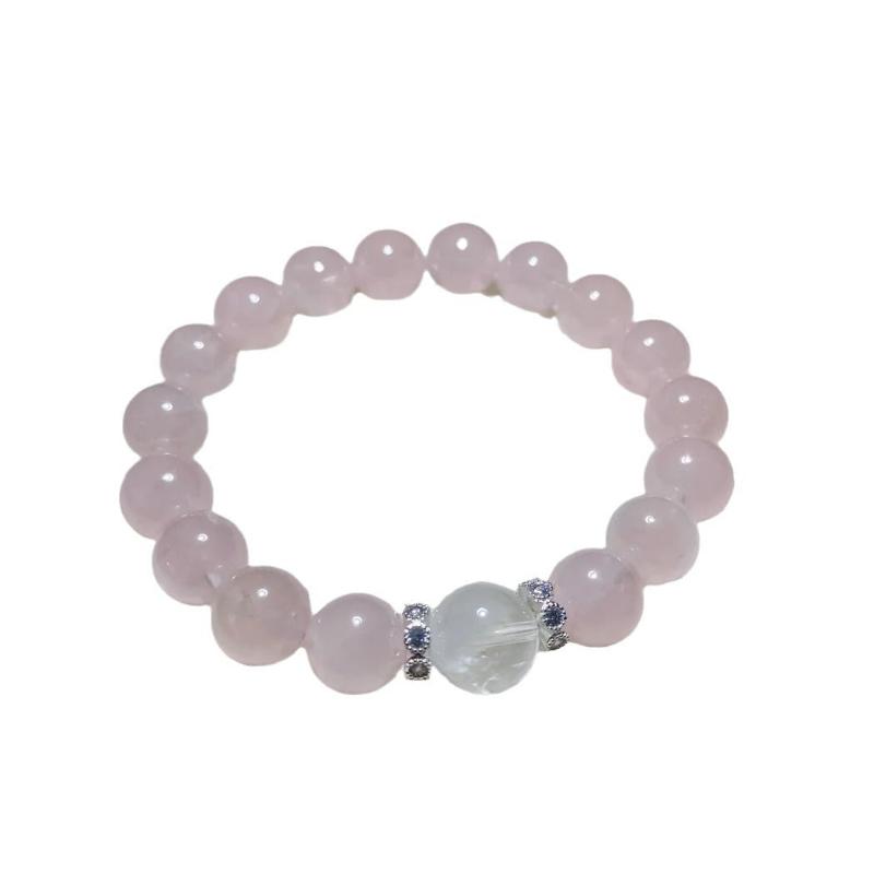 Natural Soft Madagascar Rose Quartz Bracelet