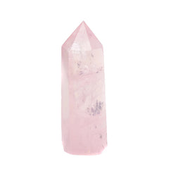 Natural Rose Quartz Single-Terminated Hexagonal Crystal Point