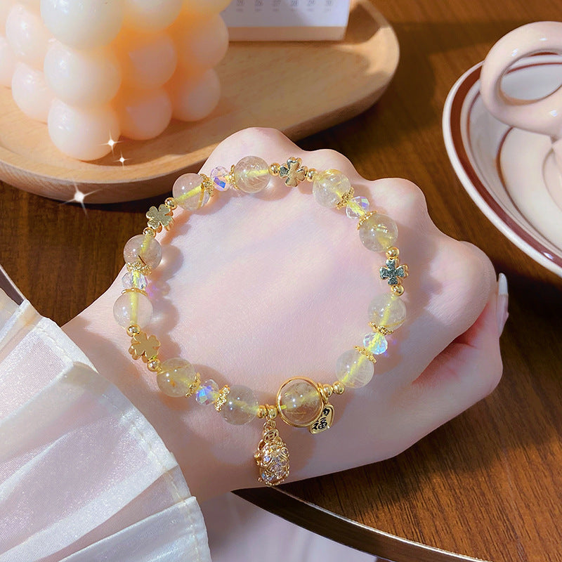 Wealth-Attracting Citrine Pixiu Bracelet