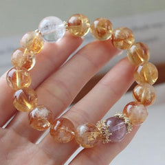 "Blooming Spirit" Natural Yellow Citrine Crystal Bracelet