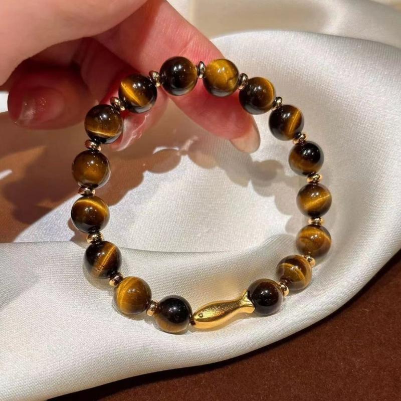 S925 Sterling Silver Vintage Tiger’s Eye Bracelet