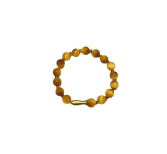 S925 Sterling Silver Vintage Tiger’s Eye Bracelet
