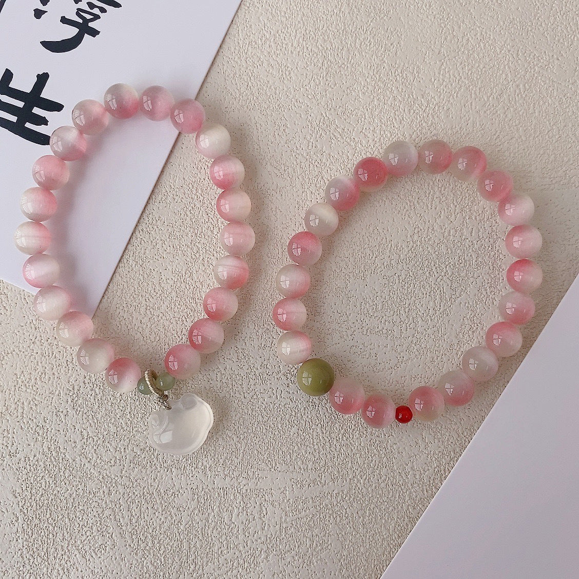 bracelet niche peach blossom good luck