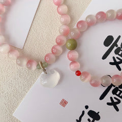 bracelet niche peach blossom good luck